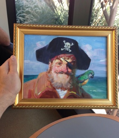 381x442 Image - Spongebob Squarepants Pirate Painting