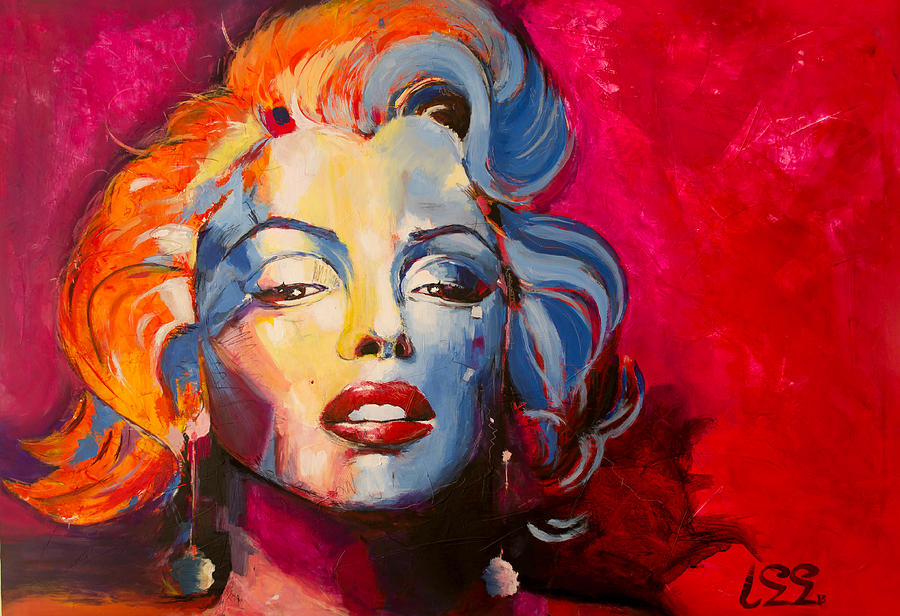 900x616 Marylin Monroe - Spontaneous Painting