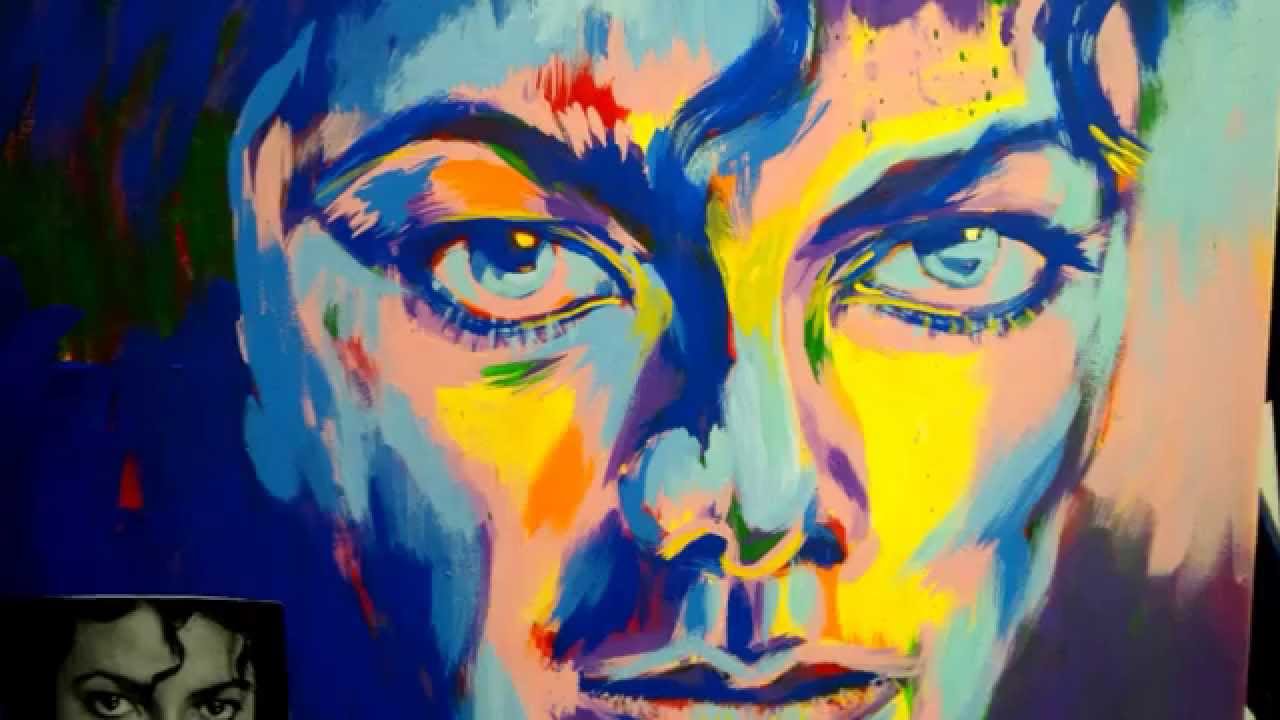 1280x720 Michael Jackson Painting, Spontaneous Realism Inspired Painting - Spontaneous Painting
