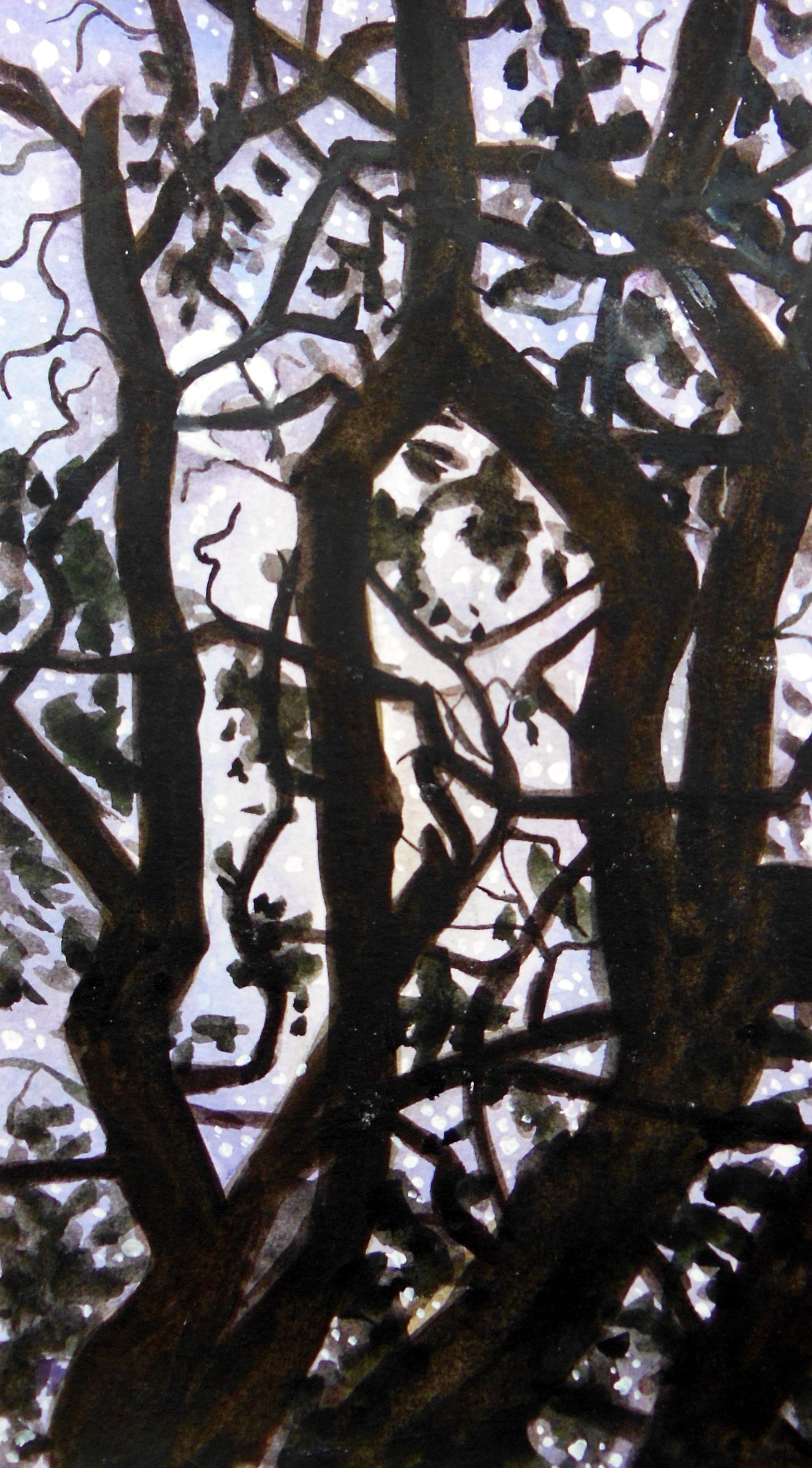 2132x3852 Spooky Forest Painting - Spooky Forest Painting