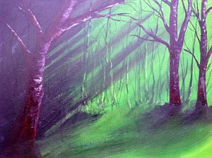 300x224 Spooky Forest Paintings - Spooky Forest Painting