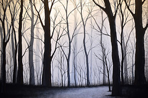 300x199 Spooky Forest Paintings Pixels - Spooky Forest Painting