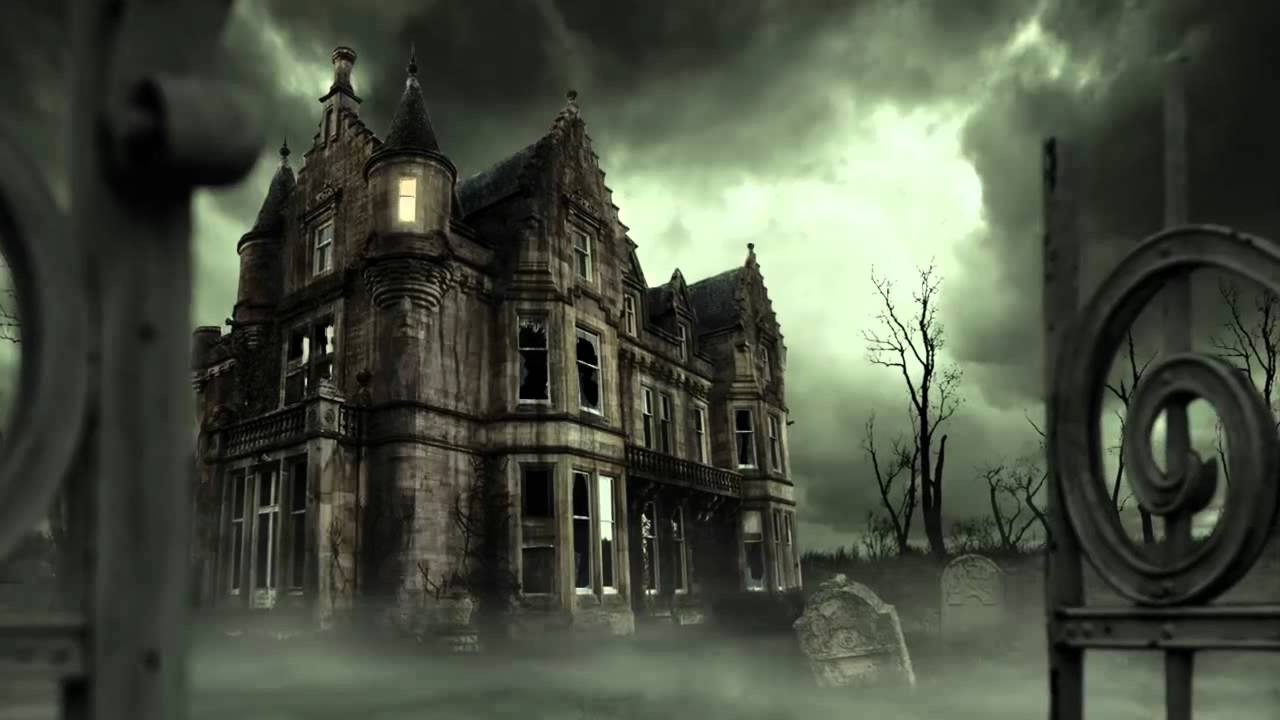 1280x720 Matte Painting Practice Haunted House - Spooky House Painting