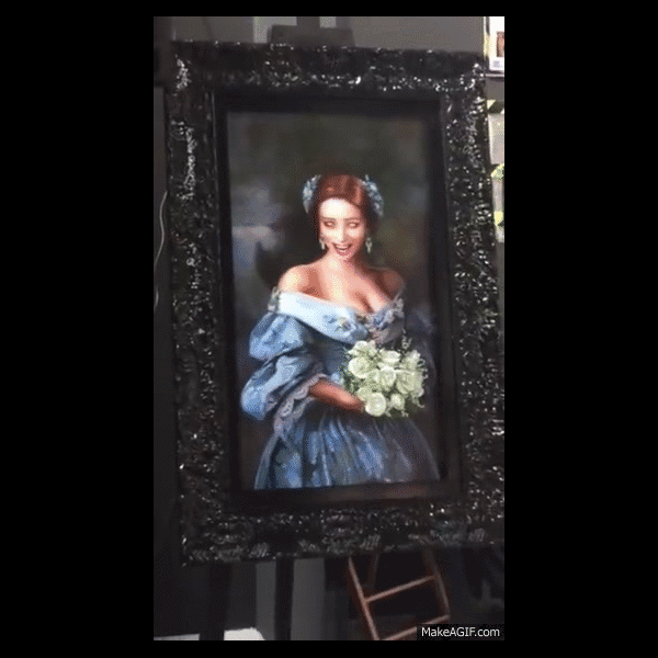 600x600 Haunted Painting - Spooky Painting