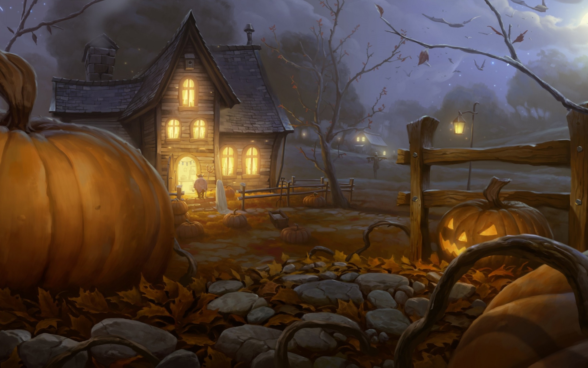 1920x1200 Spooky Painting Wallpaper - Spooky Painting