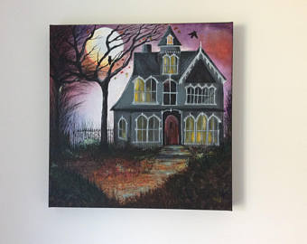 340x270 Spooky Painting Etsy - Spooky Painting