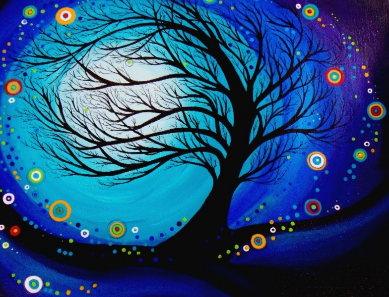 Spooky Tree Painting at Explore collection of
