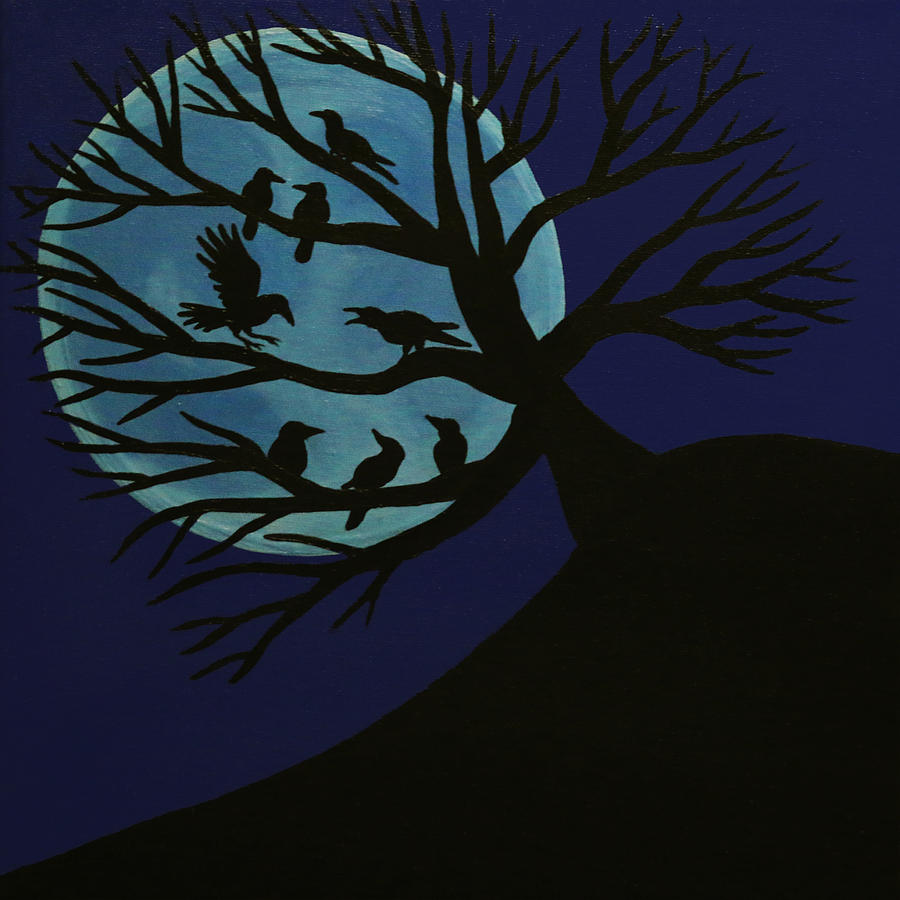 Spooky Tree Painting at Explore collection of