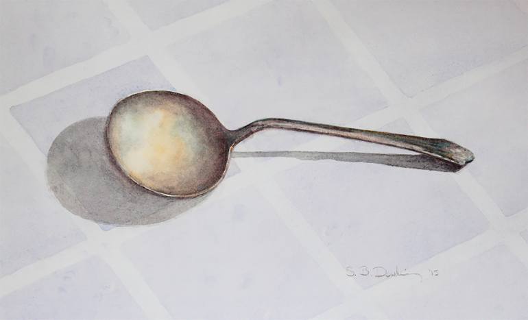 770x467 Saatchi Art The Beauty In A Spoon Painting By Sarah Buell Dowling - Spoon Painting