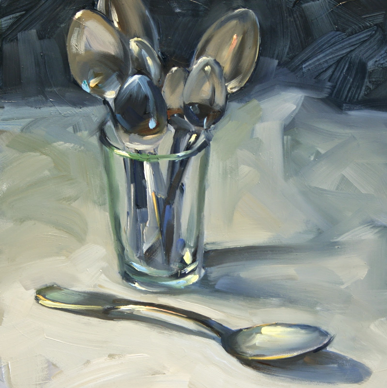 1599x1600 Sara Qualey Paintings 2014 - Spoon Painting