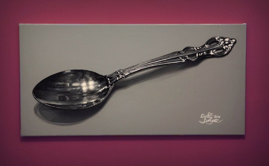 900x557 Decorative Spoon Painting By Straewefin - Spoon Painting