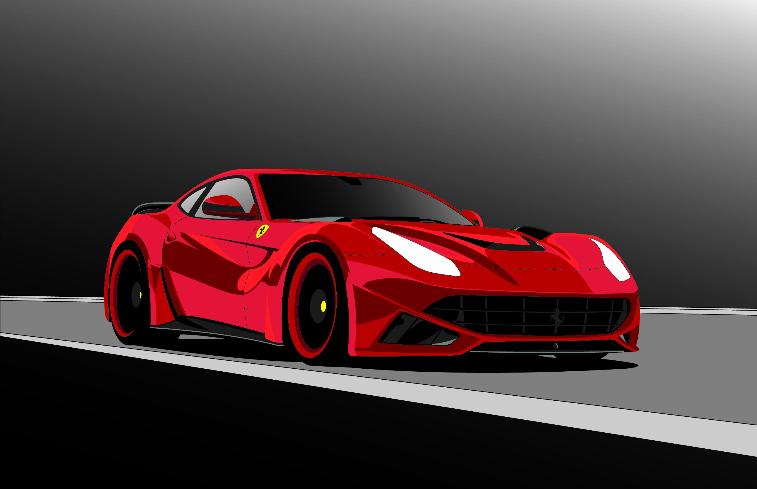 2550x1650 Pin By Alexander Wong On Sporty Ferrari, Cars - Sports Car Painting
