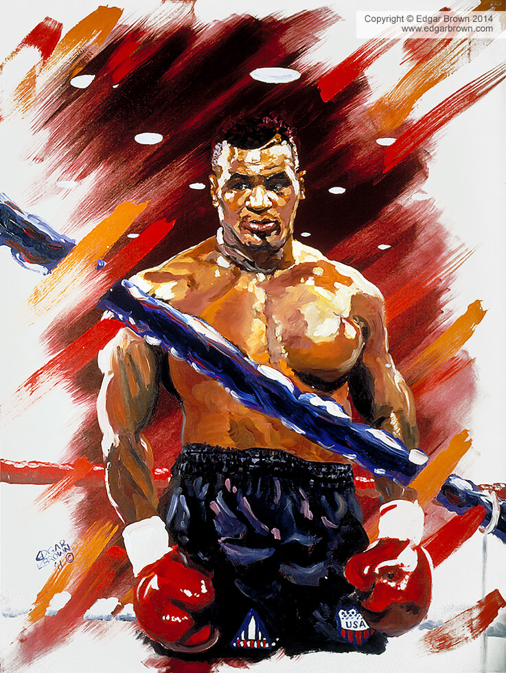 737x980 Sports Art Paintings By Sports Artist Edgar J. Brown - Sports Painting