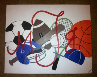 340x270 Sports Paintings Etsy - Sports Painting