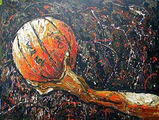 320x243 Basketball Painting Layup Art Becoming A Sports Artist - Sports Painting Artists