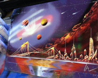 340x270 Spray Paint Art Etsy - Spray Paint Painting
