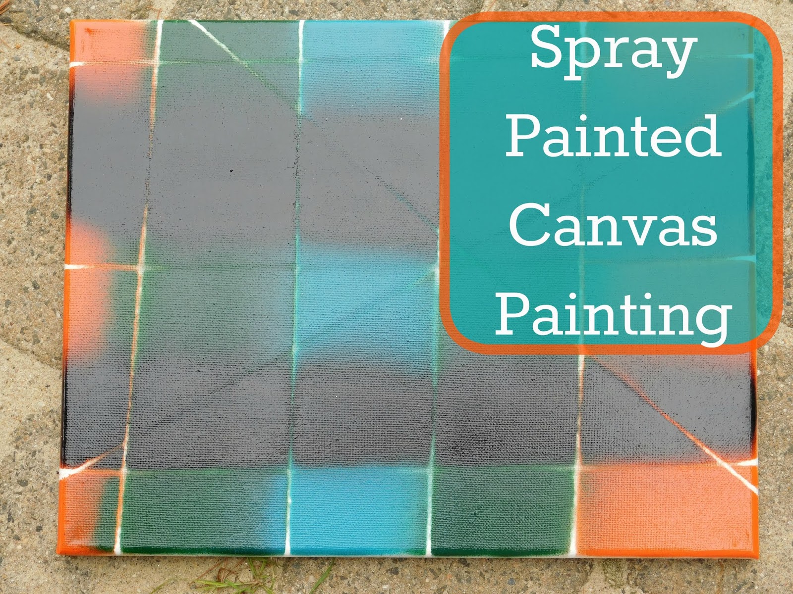 1600x1200 Our Unschooling Journey Through Life Art Project - Spray Painting Canvas