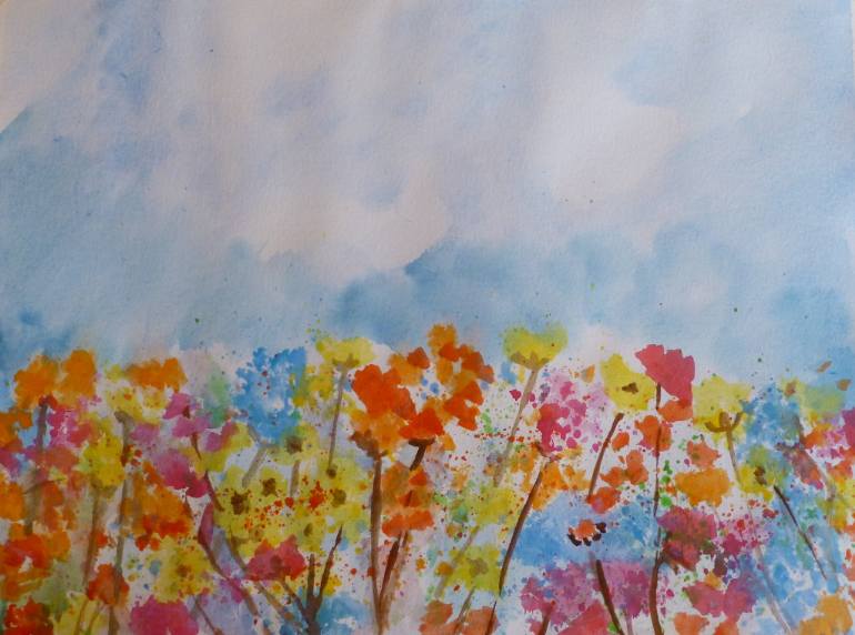 770x572 Saatchi Art Spring Flowers Painting By Ivana - Spring Flowers Painting