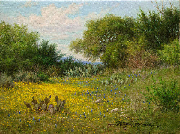 600x446 Realistic Art Gallery Of Oil Paintings By William Hagerman - Spring Landscape Painting