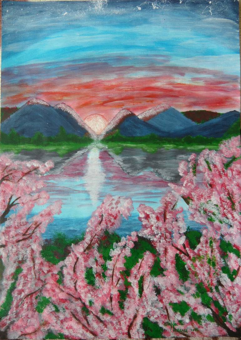 770x1088 Saatchi Art Spring Landscape Painting By Oana Neacsu - Spring Landscape Painting