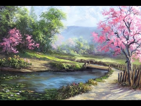480x360 Spring Day Painting Art Demo - Spring Landscape Painting