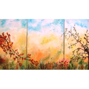 300x300 Primavera Painting. Oil Painting Of Spring Season. Spring Painting - Spring Season Painting