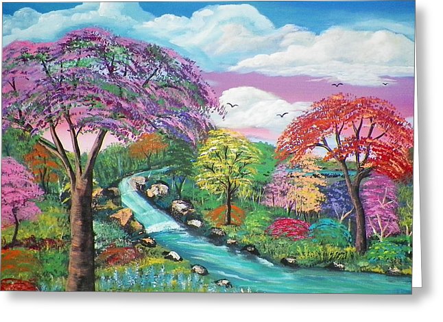 646x470 Spring Season Painting By Deyanira Harris - Spring Season Painting