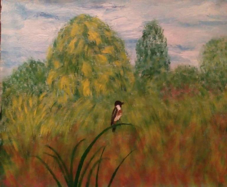 770x636 Saatchi Art Spring Song Original Impresion Oil Painting Landscape - Spring Song Painting
