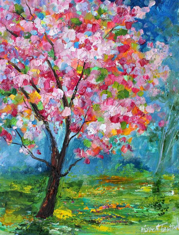 Spring Tree Painting at PaintingValley.com | Explore collection of ...