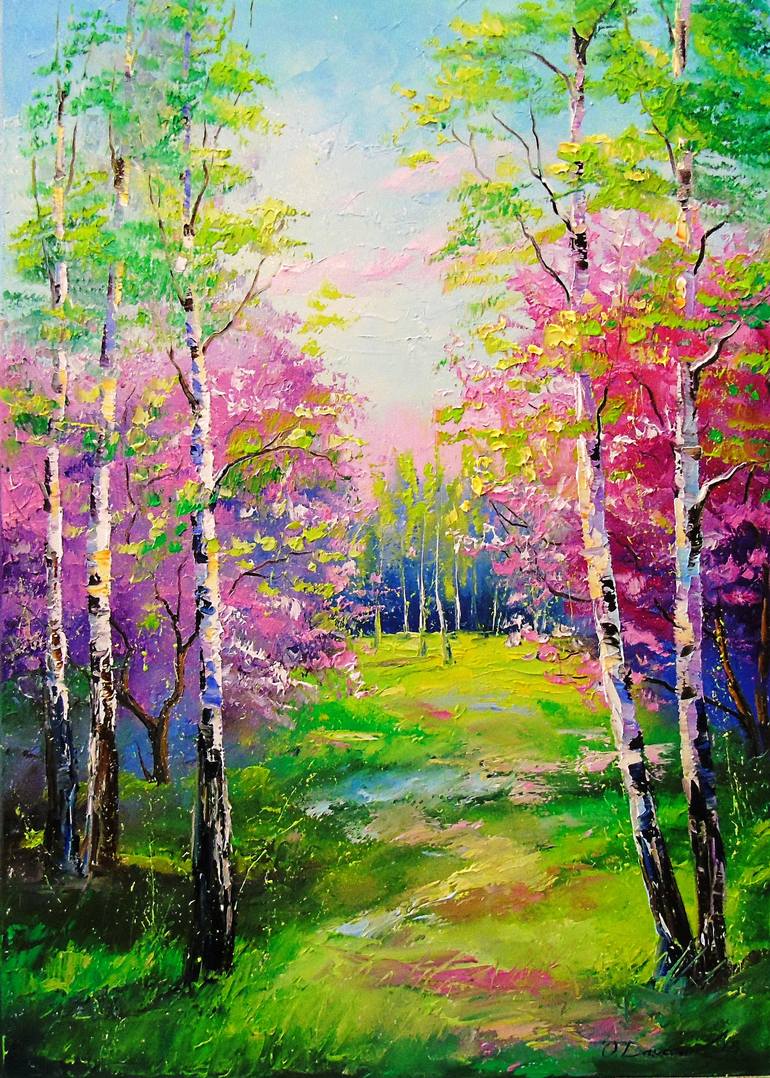 Spring Tree Painting at PaintingValley.com | Explore collection of ...