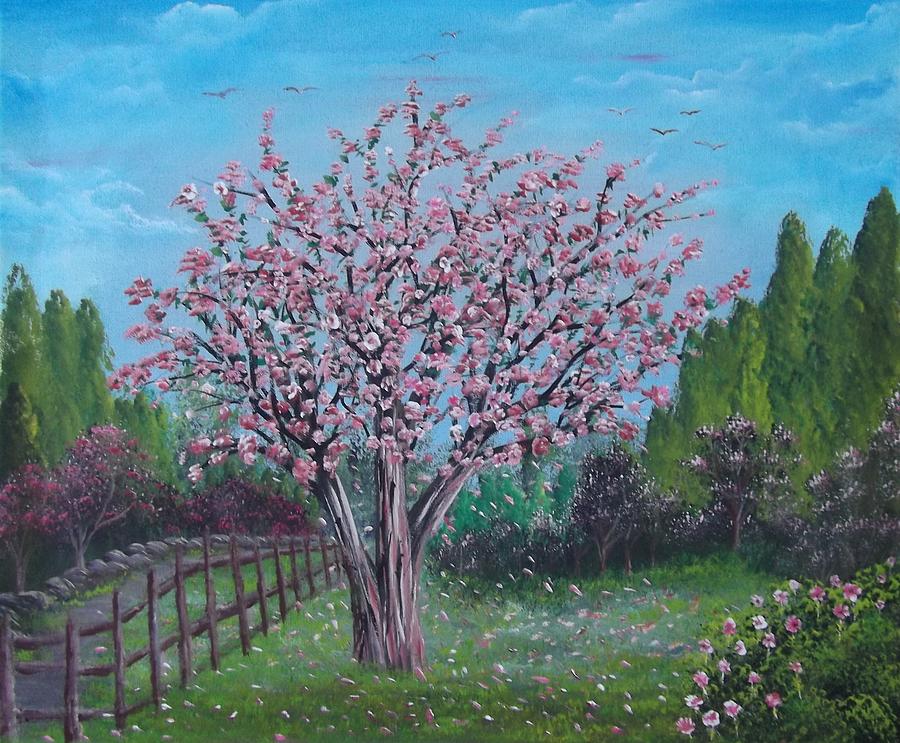 Spring Tree Painting at PaintingValley.com | Explore collection of ...