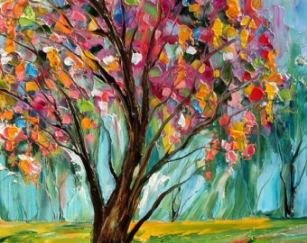 Spring Tree Painting at PaintingValley.com | Explore collection of ...