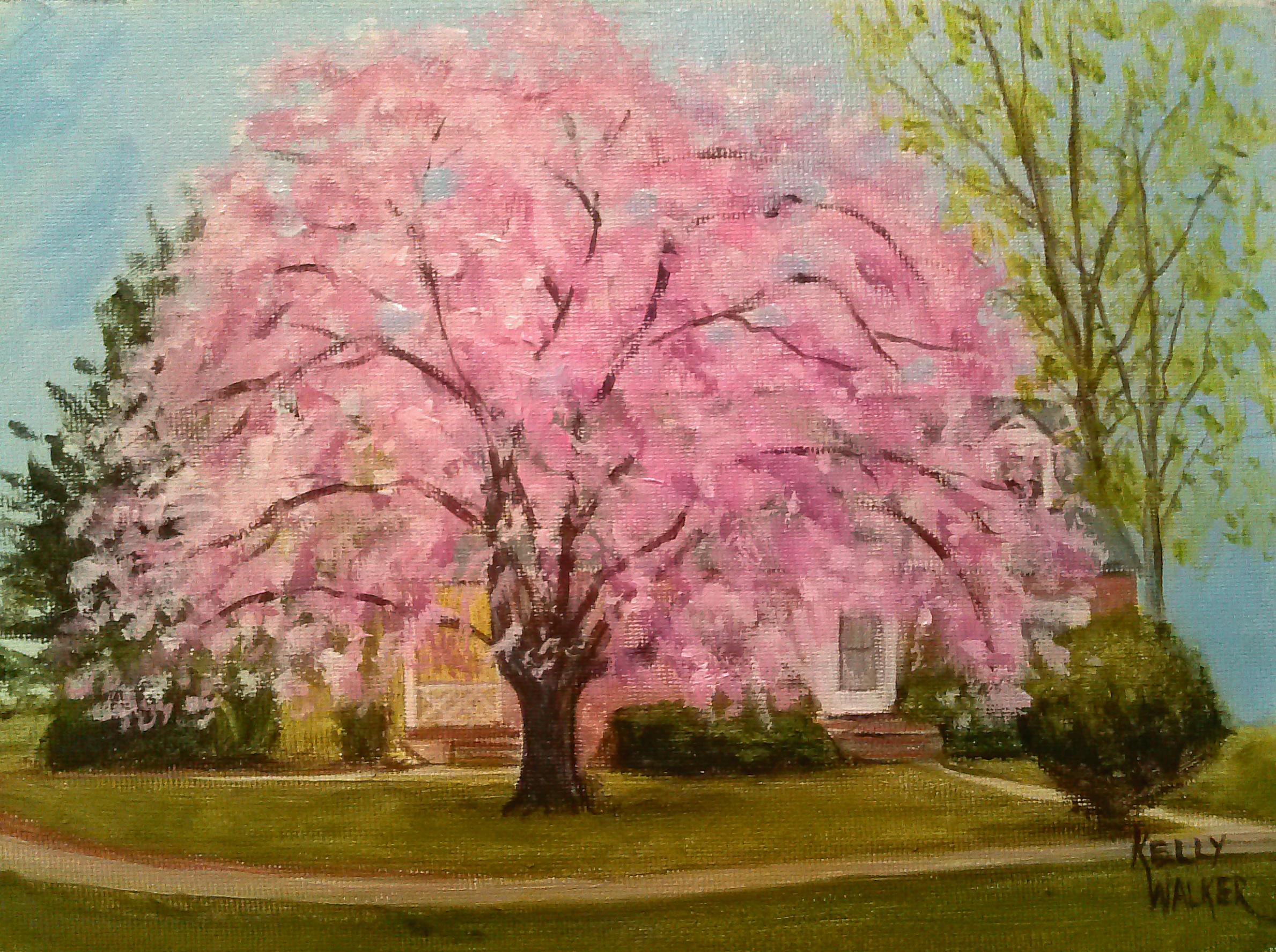 Spring Tree Painting at PaintingValley.com | Explore collection of ...