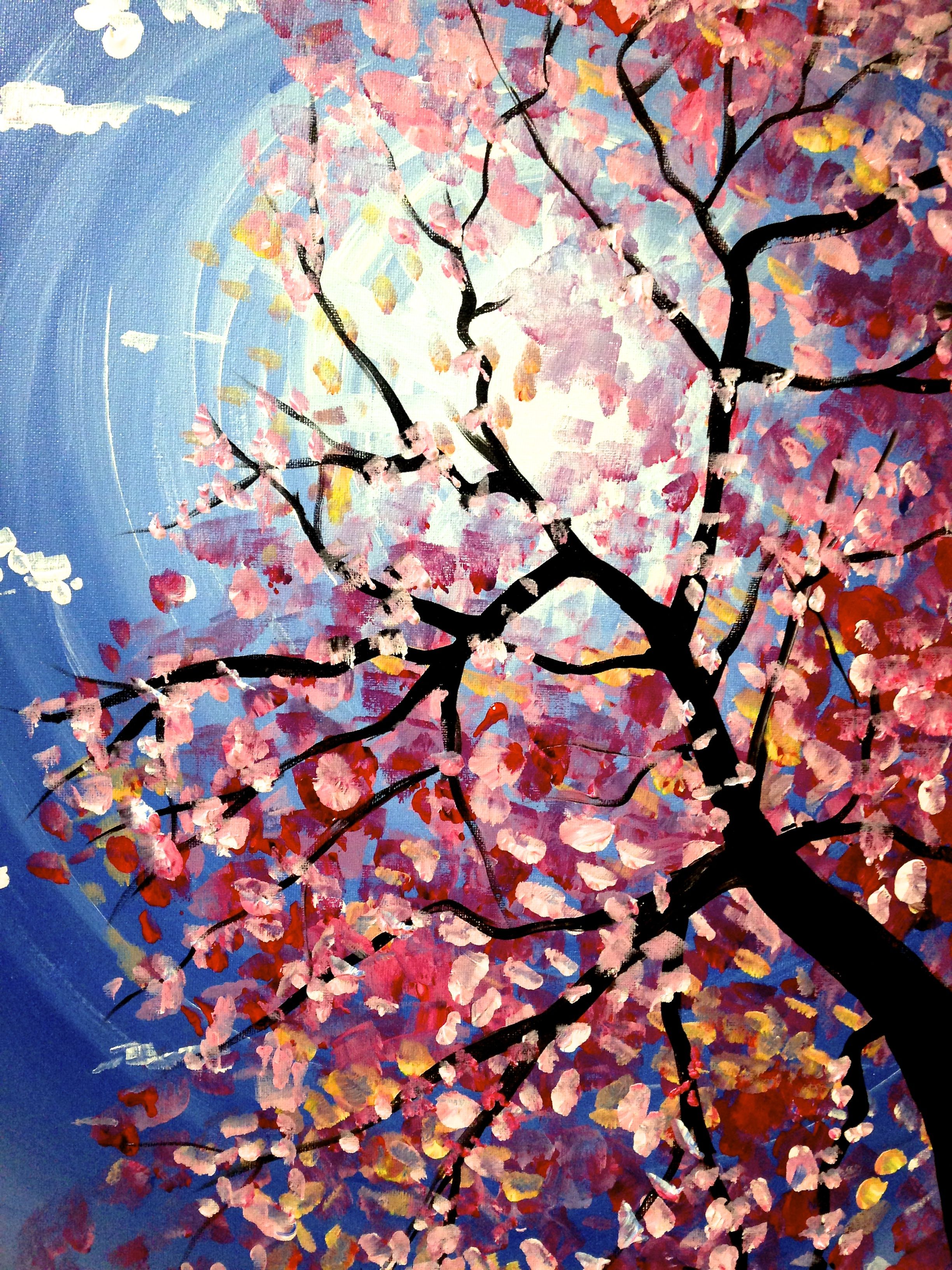 Spring Tree Painting at PaintingValley.com | Explore collection of ...