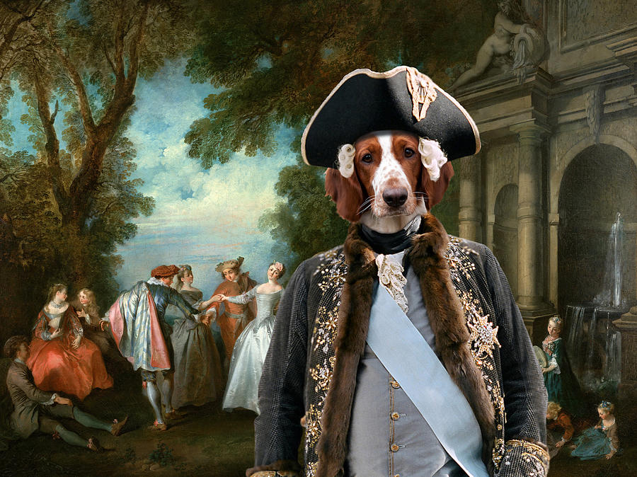 900x674 Welsh Springer Spaniel Art Canvas Print Painting By Sandra Sij - Springer Spaniel Painting