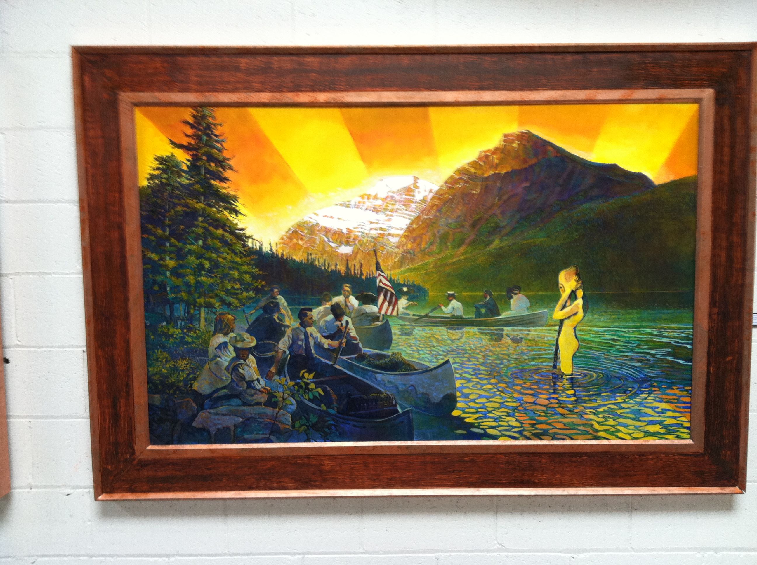 2592x1936 Sprite Large Framed Oil Painting Mark David - Sprite Painting