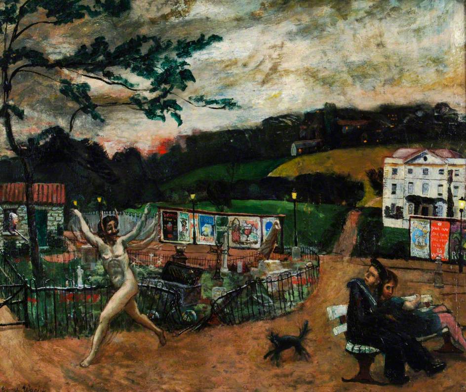 944x794 Two Lovers Interrupted By A Sprite Art Uk - Sprite Painting