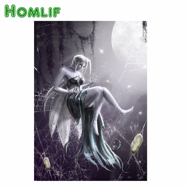 640x640 Homlf The Sprite Was Stuck By A Spider Web 2.8mm Diy Diamond - Sprite Painting