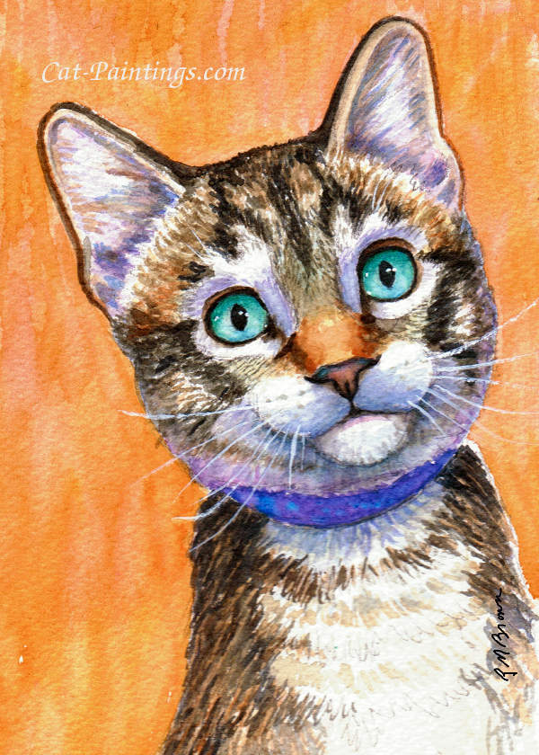 600x840 Painting Of Cat Named Sprite - Sprite Painting
