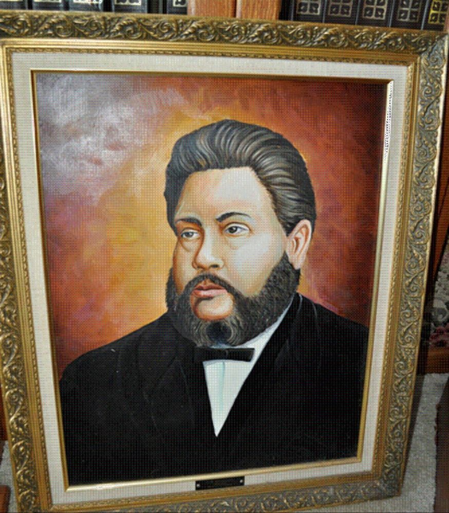 874x1000 Wonderful Oil Painting Of Charles Haddon Spurgeon And Frame Art - Spurgeon Painting