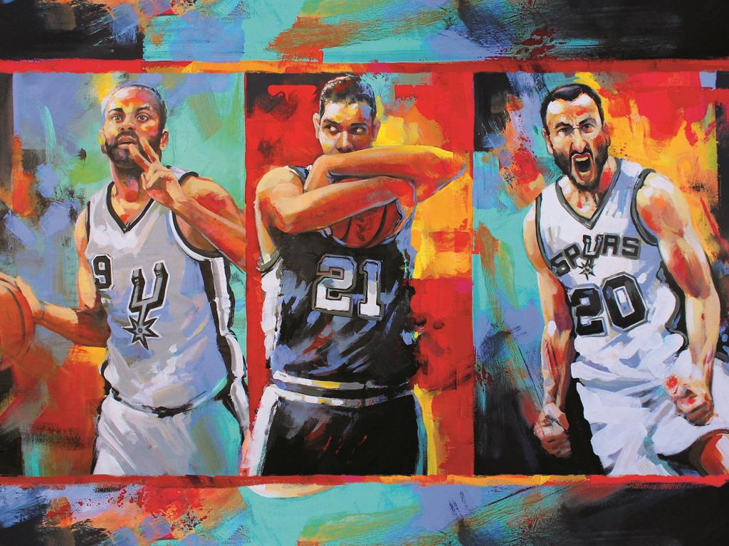 1024x768 Merchandise - Spurs Painting