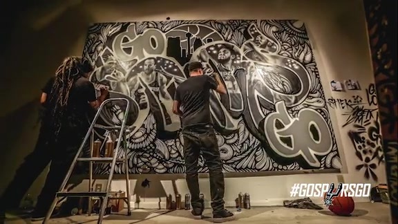 576x324 Paint The Town San Antonio Spurs - Spurs Painting