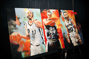 300x200 Events And Fundraisers San Antonio Spurs - Spurs Painting