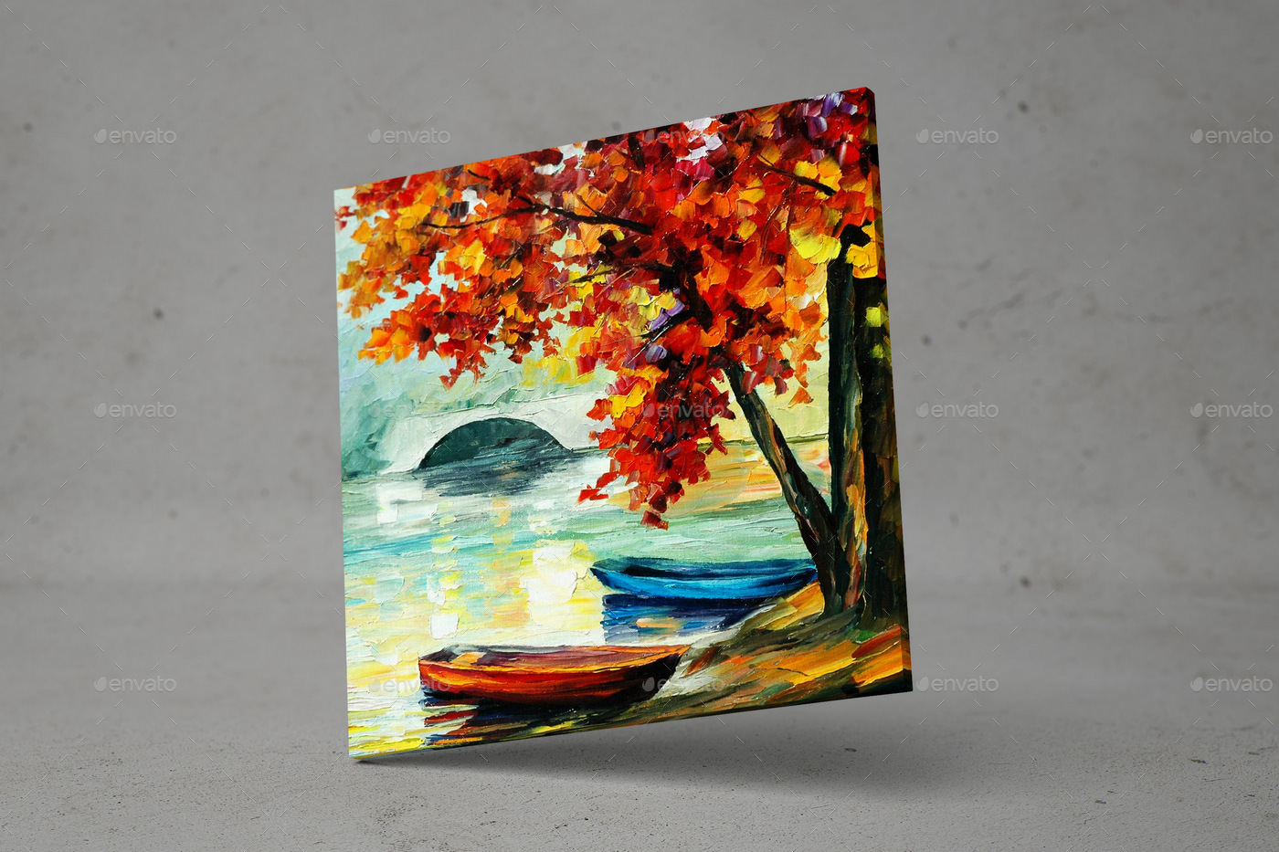 1400x933 Square Canvas Mock Up By Massdream Graphicriver - Square Canvas Painting