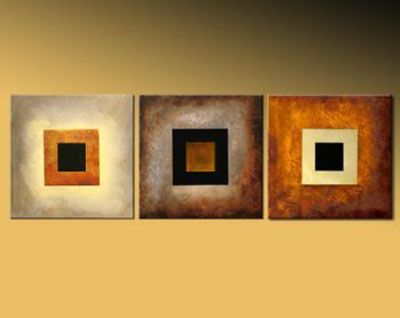 400x318 Back To Square One Modern Abstract Oil Canvas Painting Wall Art - Square Canvas Painting