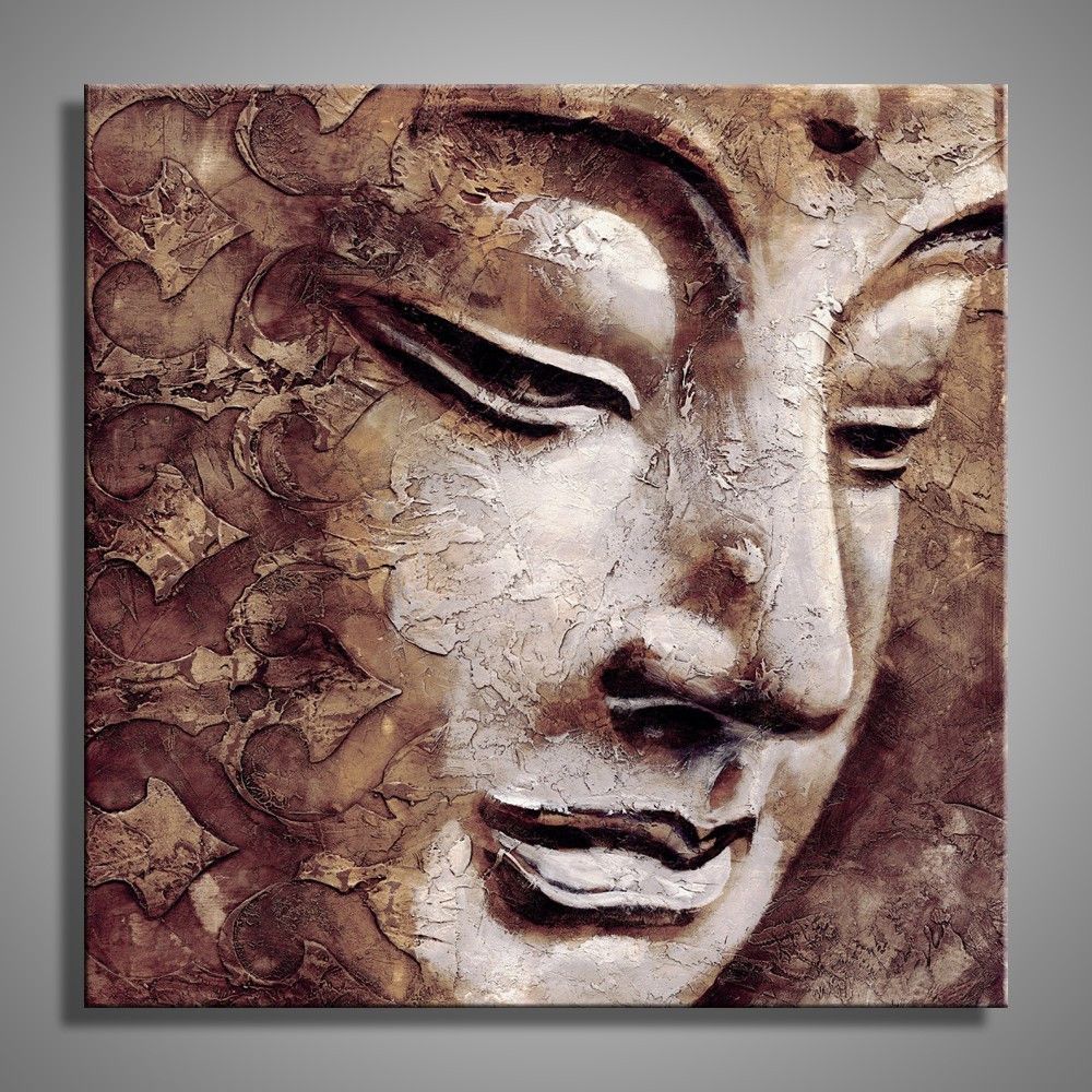 1000x1000 Buddha Wall Art Square Canvas Painting Buddha - Square Canvas Painting