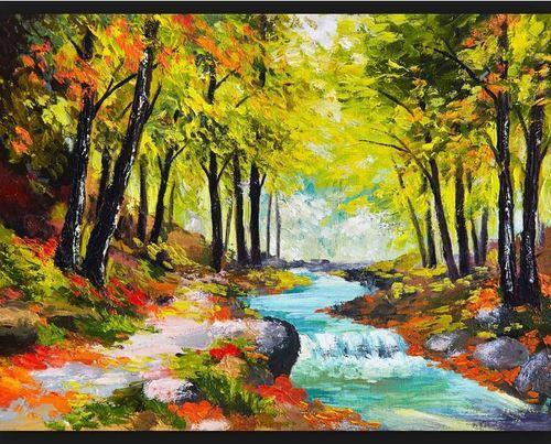 500x403 Nature Canvas Painting - Square Painting