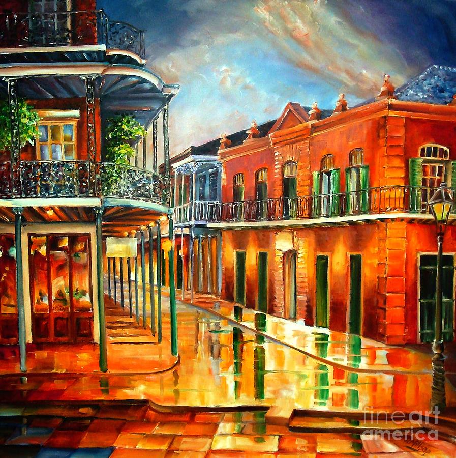 897x900 Corner Of Jackson Square Painting By Diane Millsap - Square Painting