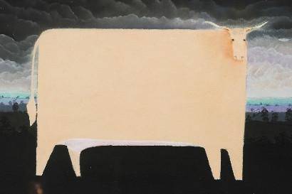 410x273 Mackenzie Thorpe Square Sheep Art Paintings Amble Into Addisons - Square Sheep Painting