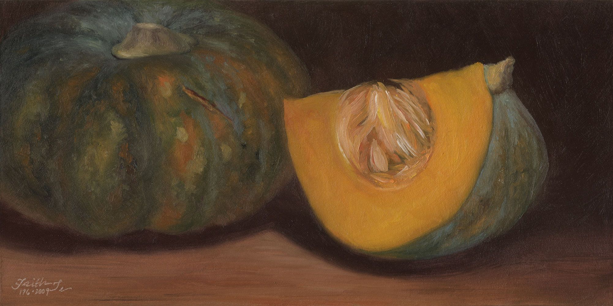 2002x1000 Squash Faith Te Paintings Paintings - Squash Painting